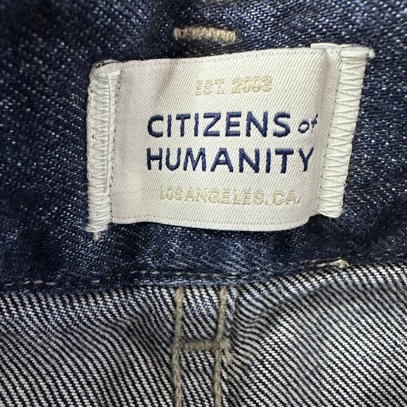 Citizens of Humanity Petra Pleated Wide Leg Jeans in Eden  Size 23 - Picture 7 of 11